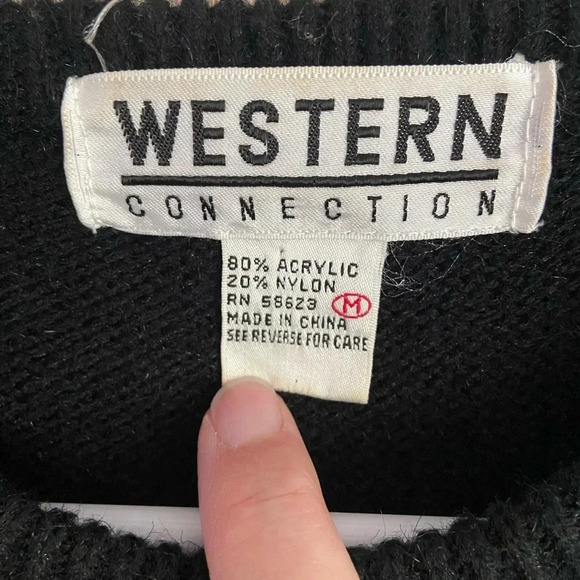 Vintage Western Collection Embellished Sequins Beads Gem Sweater Shoulder Pads M - Picture 3 of 7